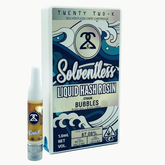 Twenty Two K / 22k - 22K - Bubblez - Liquid Hash Rosin - 1.0ml Cartridge - 1