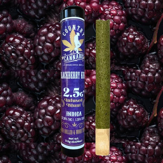 Country Cannabis - Blackberry Kush | Infused Blunt | 2.5G - 1