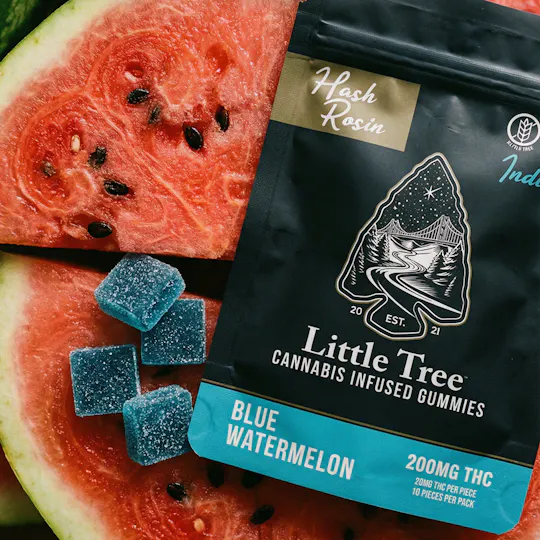 Little Tree - Little Tree Blue Watermelon Hash Rosin Gummies – 200MG - 1