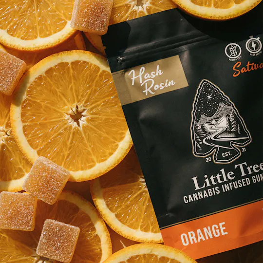 Little Tree - Little Tree Orange Hash Rosin Gummies – 200MG - 1