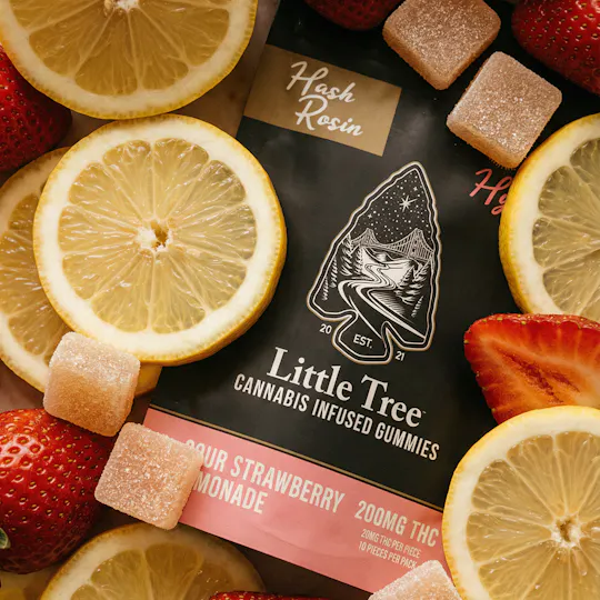 Little Tree - Little Tree Sour Strawberry Lemonade Hash Rosin Gummies – 200MG - 1