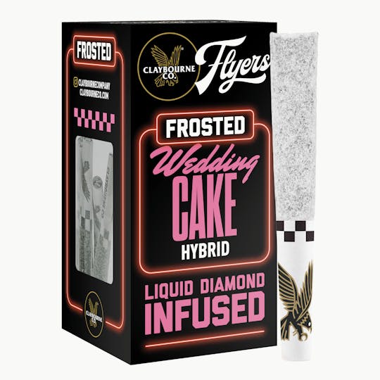 Claybourne Co. - Wedding Cake (2.5g) - Diamond Frosted Flyers Pre-Rolls - 1