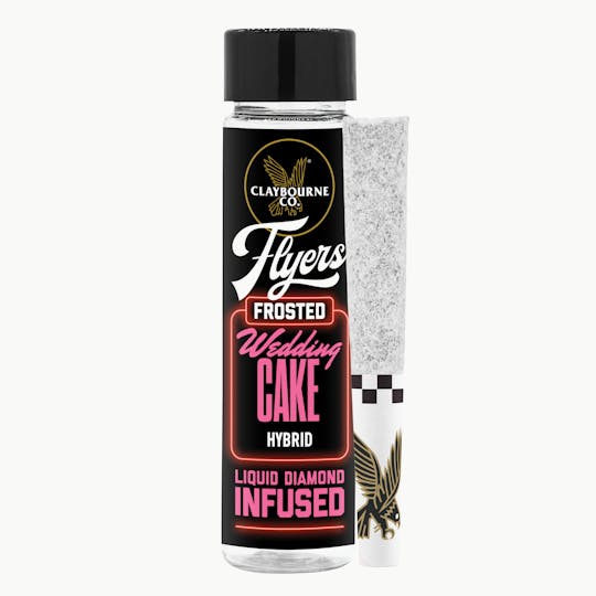 Claybourne Co. - Wedding Cake (1g) - Diamond Frosted Flyers Pre-Rolls - 1