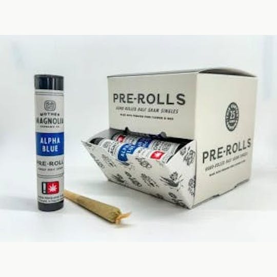 Mother Magnolia Cannabis Co - Mother Magnolia - Prerolls (Non-infused) - B-bud Singles/.5g - Alpha Blue - 1