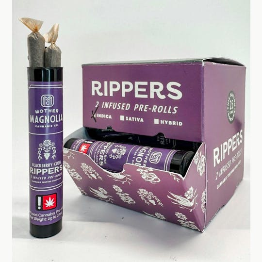 Mother Magnolia Cannabis Co - Mother Magnolia - Lil Rippers - 2pk/2g - Blackberry Kush - 1
