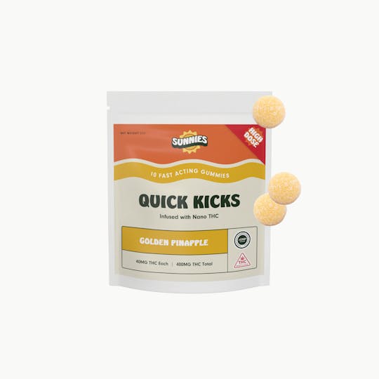 SunMed Growers - Golden Pineapple Nano Gummies Edible 400mg - 1