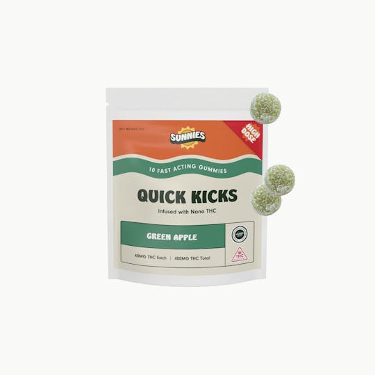 SunMed Growers - Green Apple Nano Gummies Edible 400mg - 1