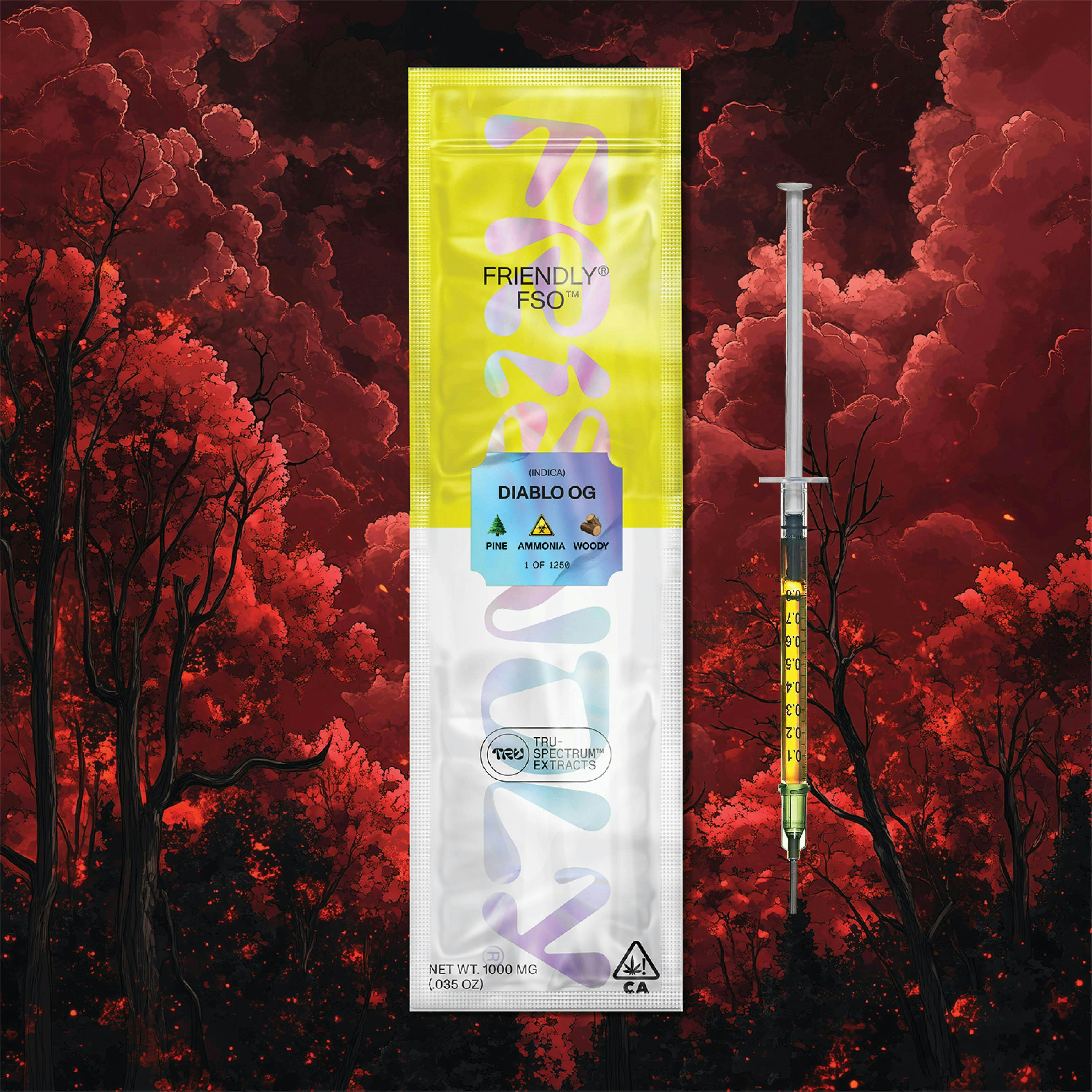 Friendly Brand - Friendly Brand | Live Resin Applicator | Diablo OG | Extract Oils | 1g - 1