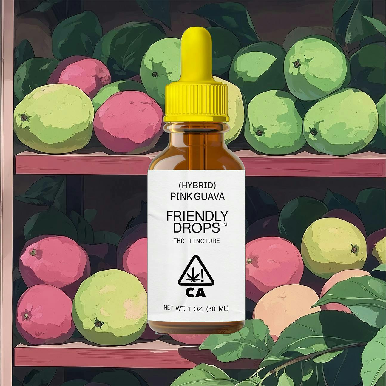 Friendly Brand - Friendly Brand | Friendly Drops | Pink Guava | Tinctures | 971.0mg | 30ml - 1