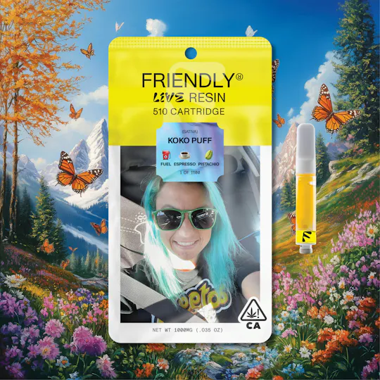 Friendly Brand - Friendly Brand | Koko Puff | Live Resin Cartridge | 1g - 1