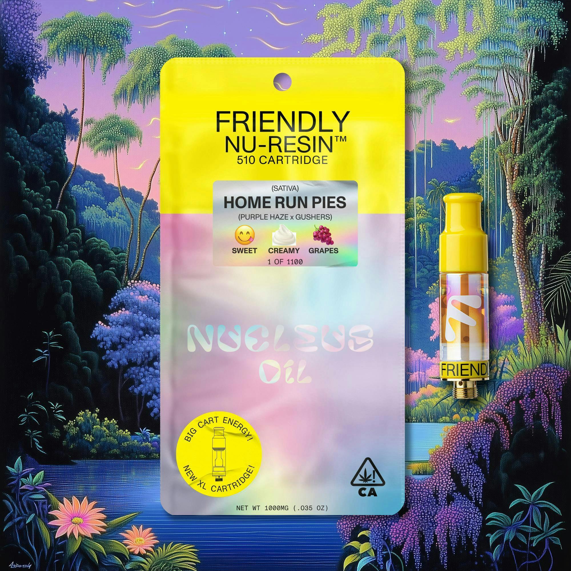 Friendly Brand - Friendly Brand | Home Run Pies | Cured Nuresin Cartridge | 1g - 1