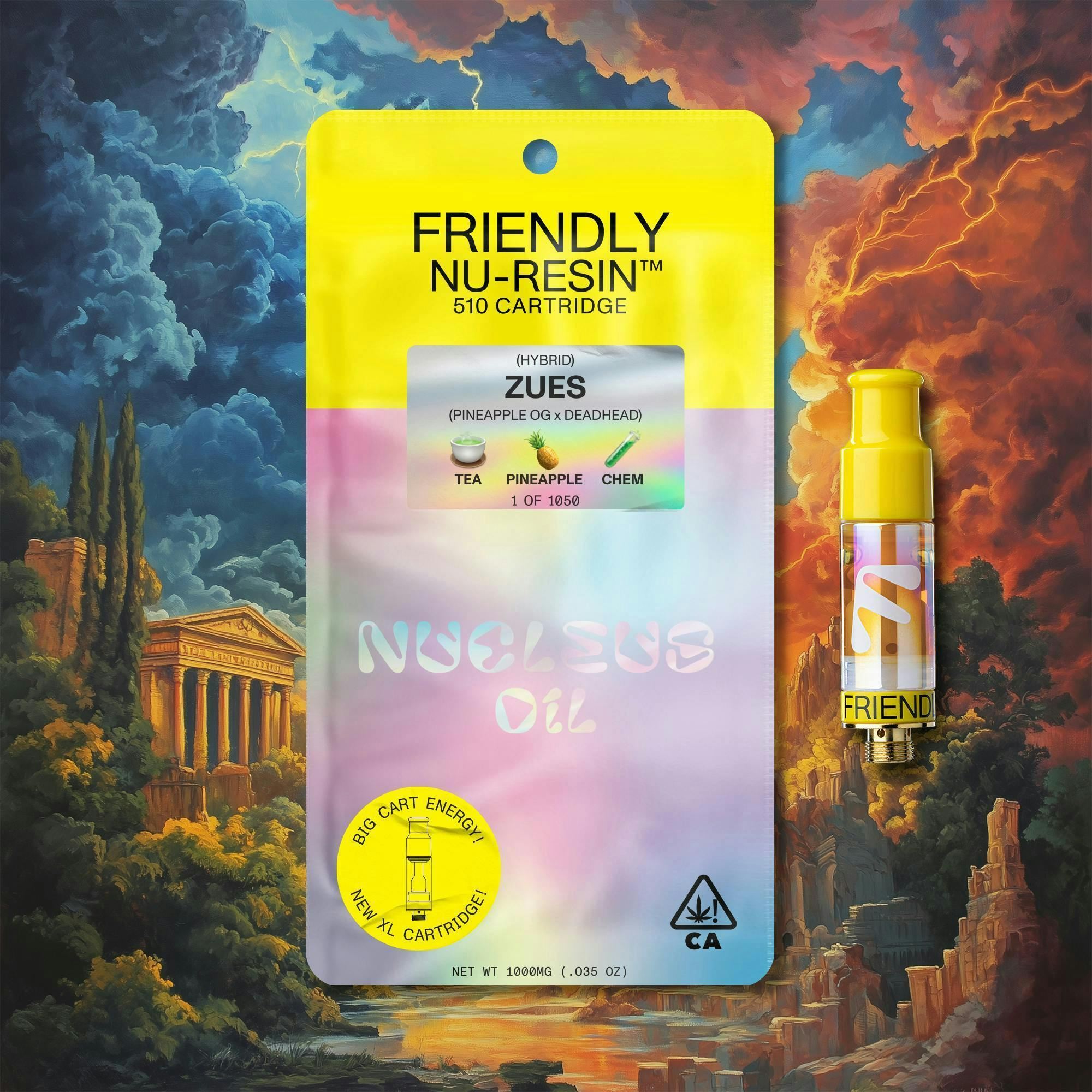 Friendly Brand - Friendly Brand | Zues | Cured Nuresin Cartridge | 1g - 1