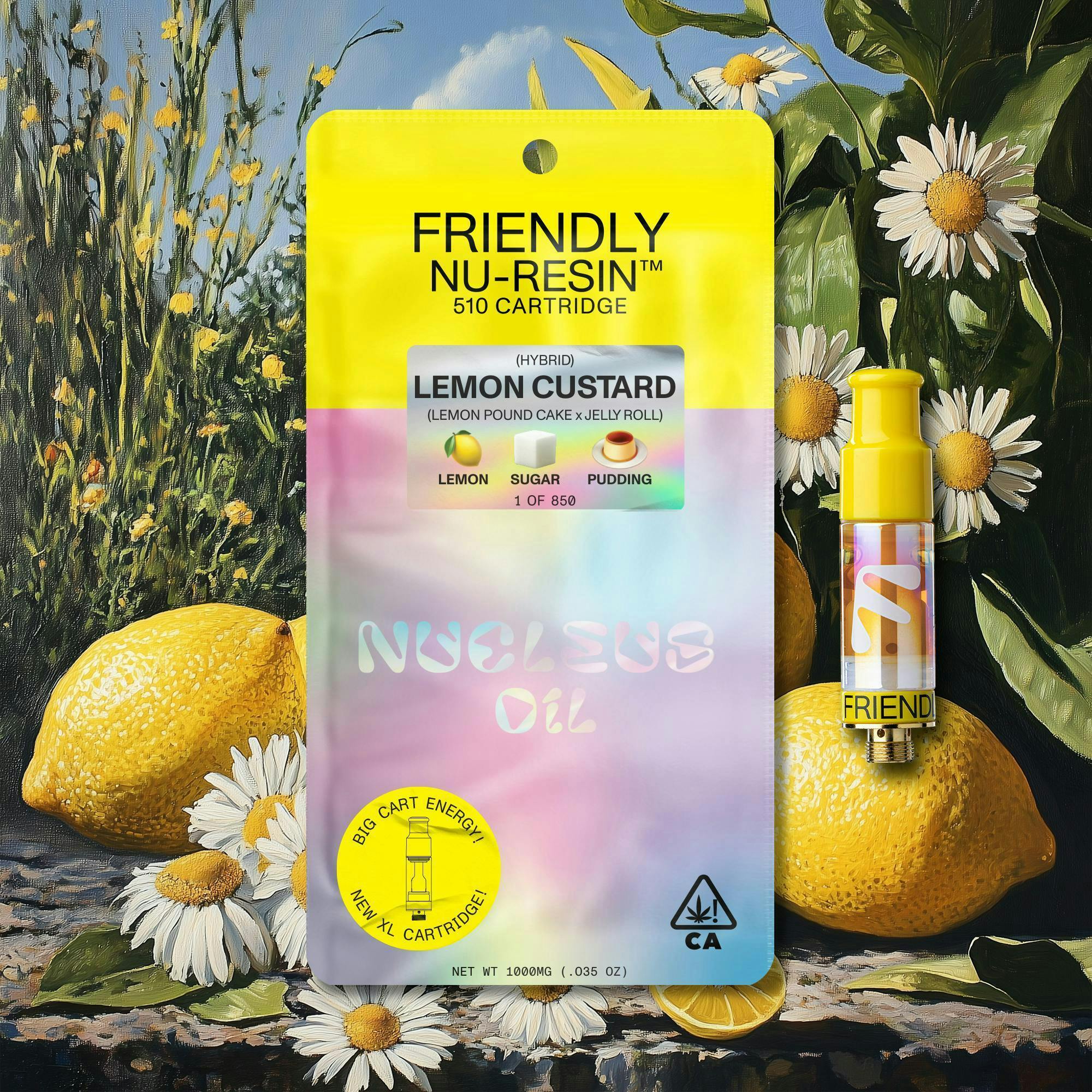 Friendly Brand - Friendly Brand | Lemon Custard | Cured Nuresin Cartridge | 1g - 1