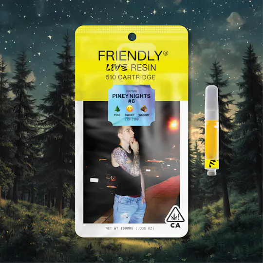 Friendly Brand - Friendly Brand | Piney Nights #6 | Live Resin Cartridge | 1g - 1