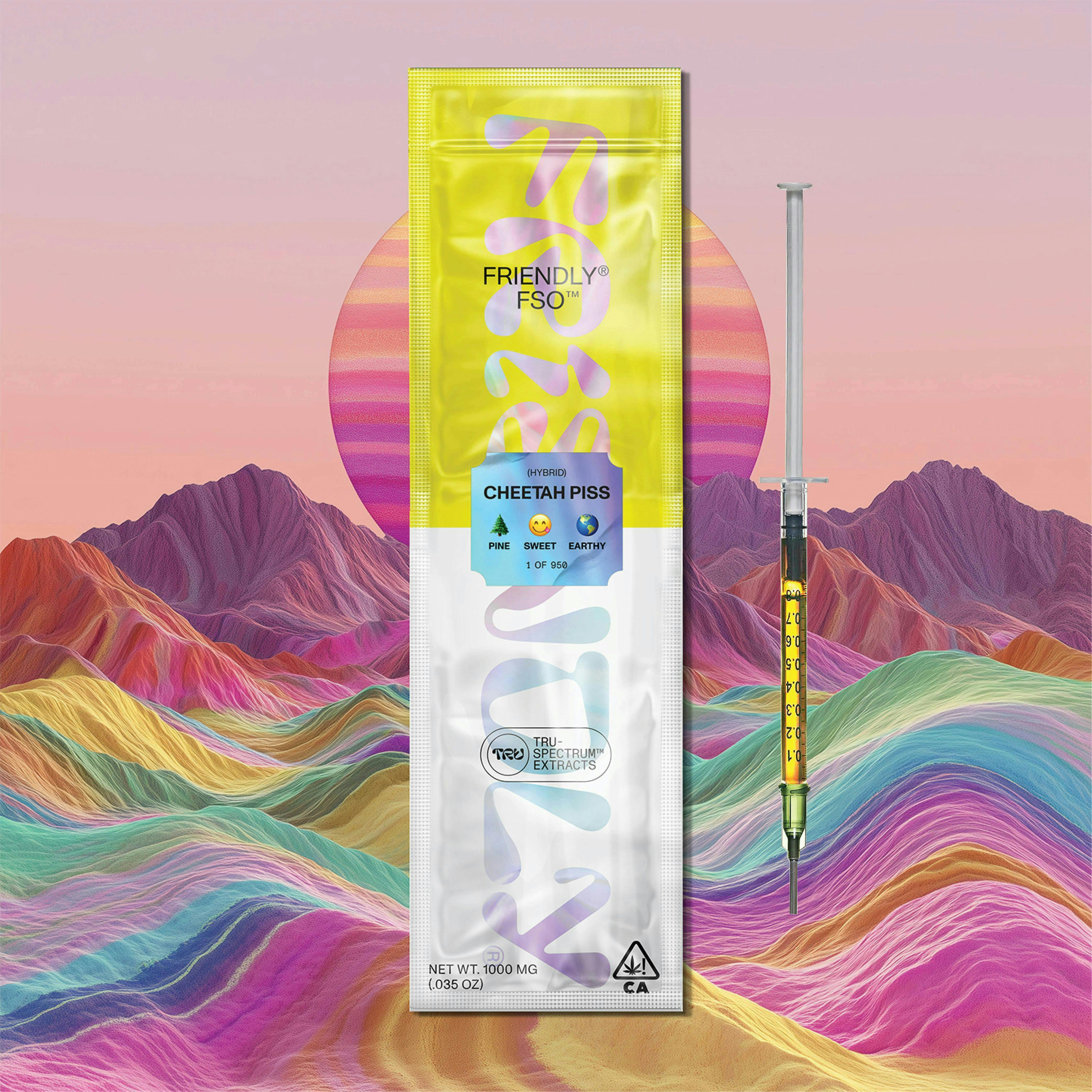 Friendly Brand - Friendly Brand | Live Resin Applicator | Cheetah Piss | Extract Oils | 1g - 1