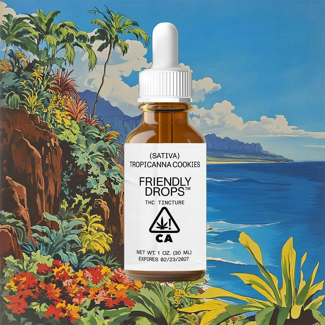 Friendly Brand - Friendly Brand | Drops | Tropicana Cookies | Tinctures | 1000mg | 30ml - 1