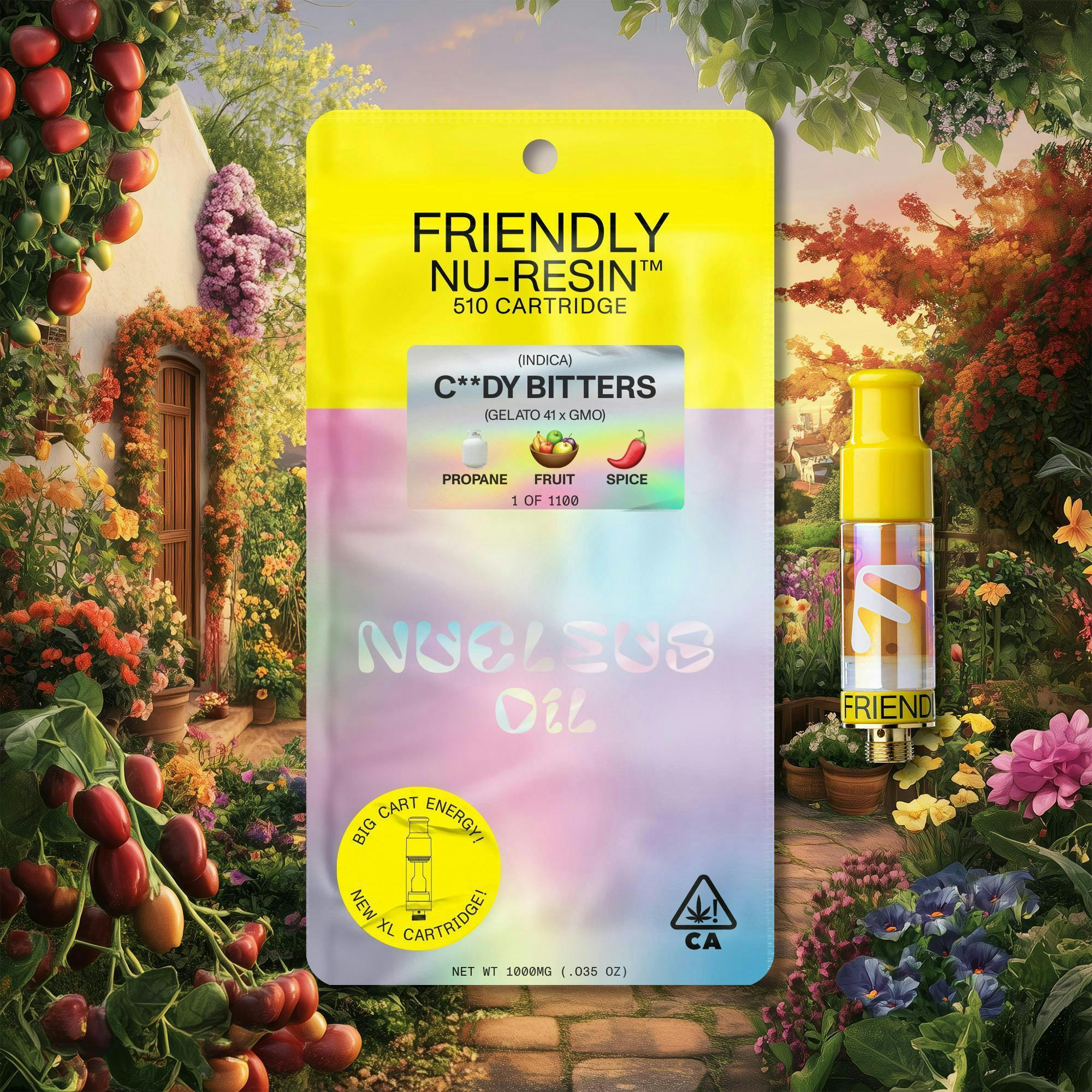 Friendly Brand - Friendly Brand | C##dy Bitters | Cured Nuresin Cartridge | 1g - 1