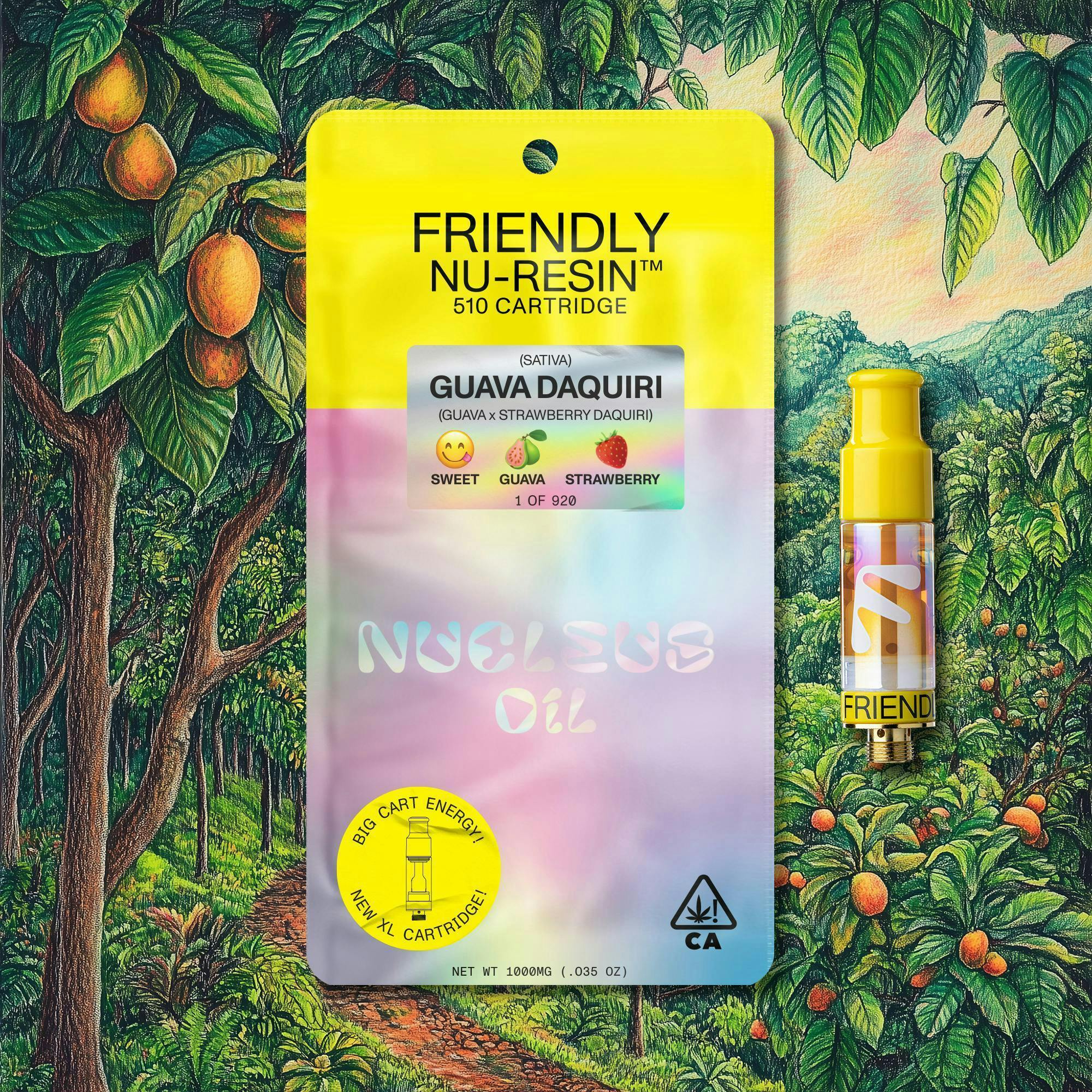 Friendly Brand - Friendly Brand | Guava Daquiri | Cured Nuresin Cartridge | 1g - 1