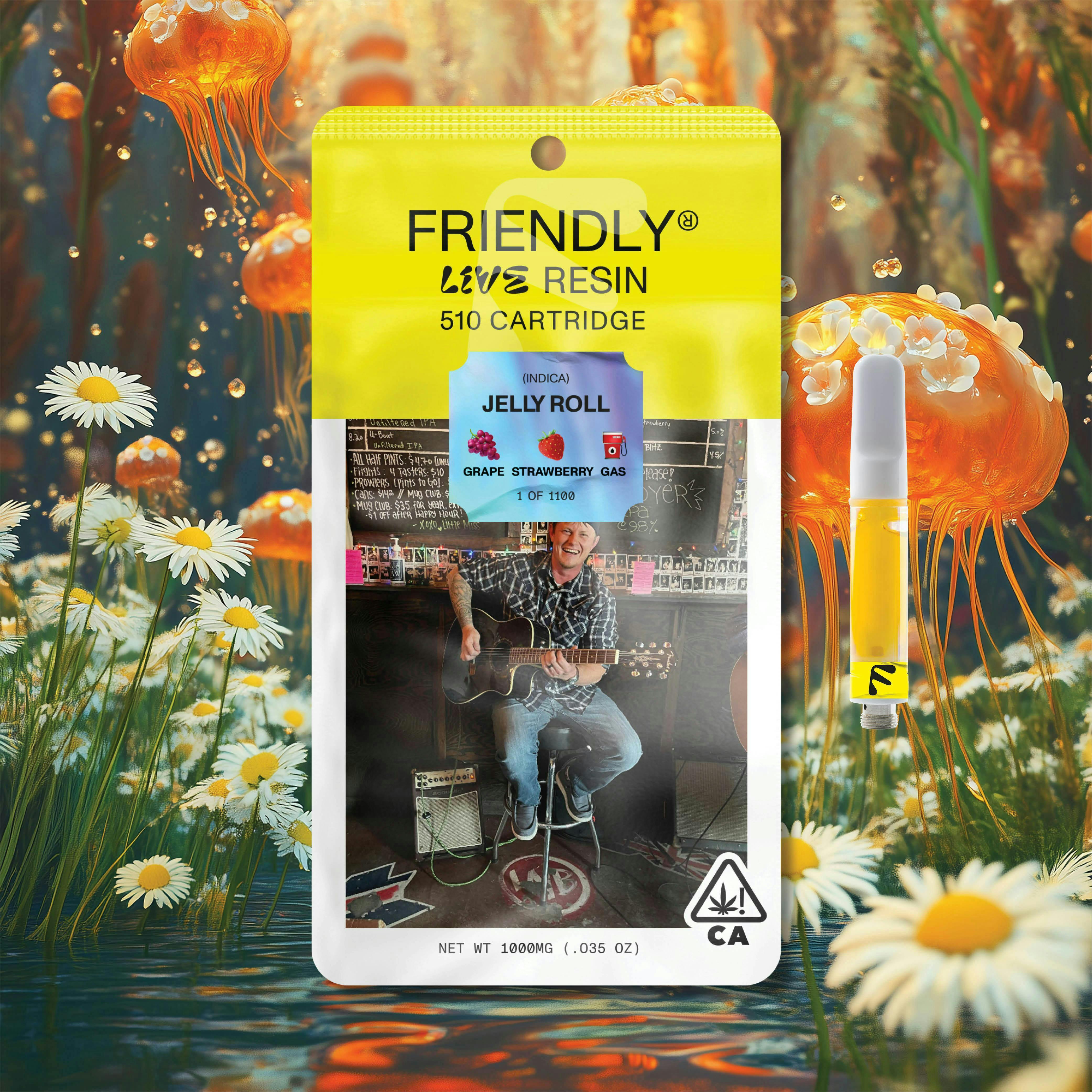 Friendly Brand - Friendly Brand | Jelly Roll | Live Resin Cartridge | 1g - 1