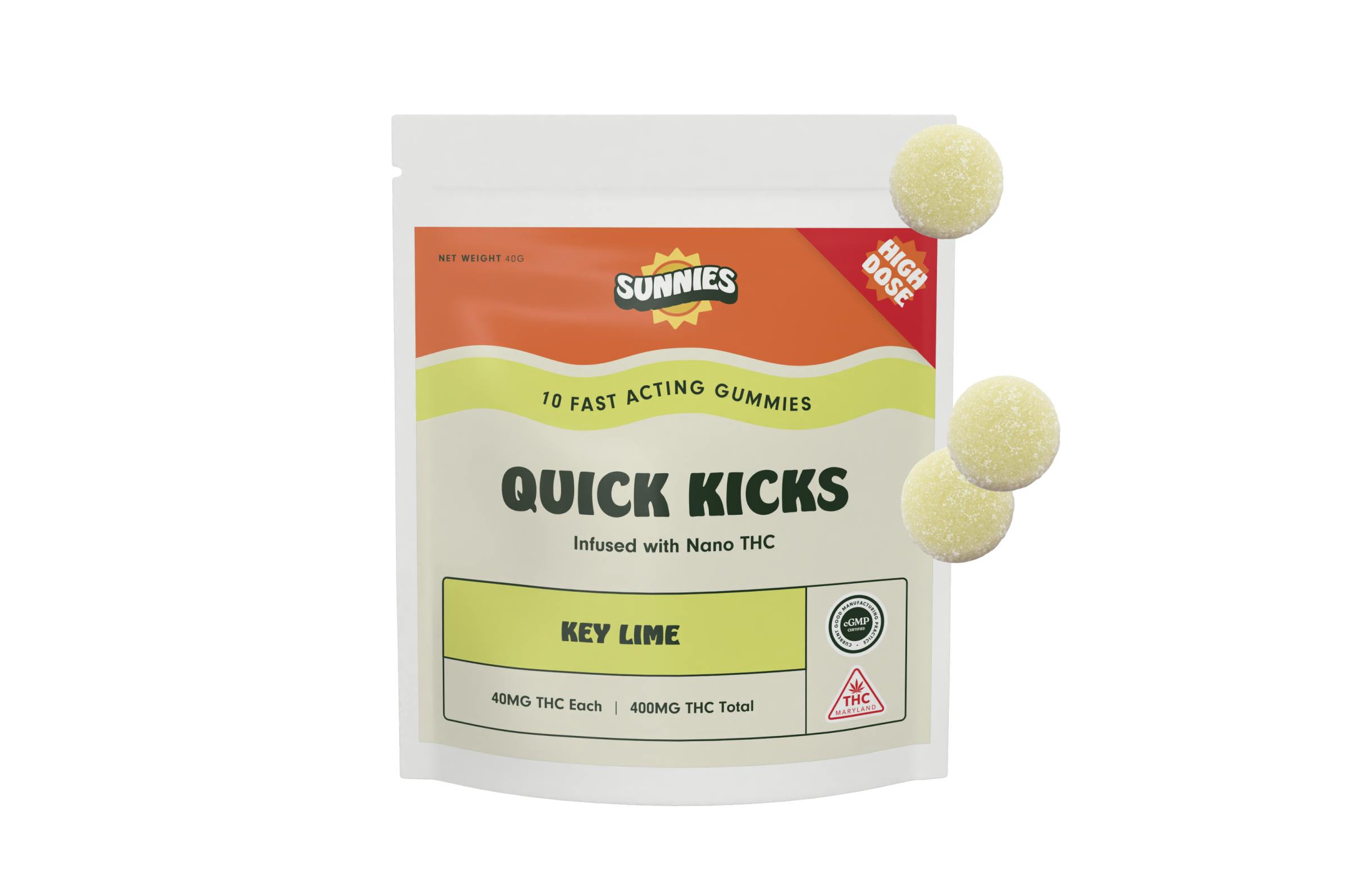 SunMed Growers - Key Lime Nano Gummies 400mg - 1