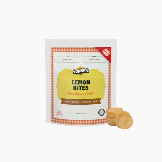 SunMed Growers - Lemon Bites Edible 80mg/2 Pack - 1