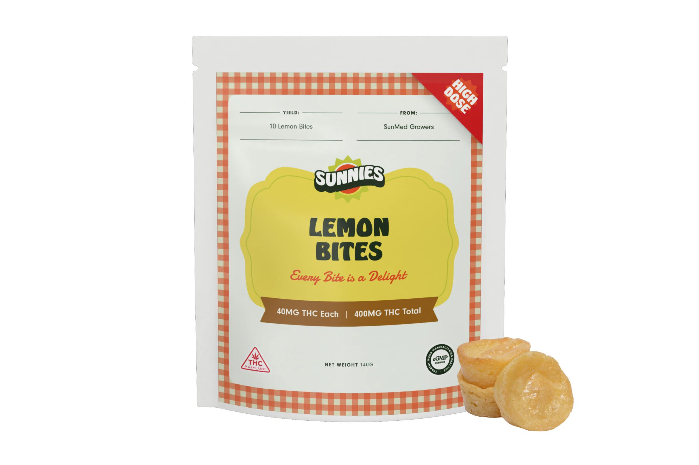 SunMed Growers - Lemon Bites 400mg - 1