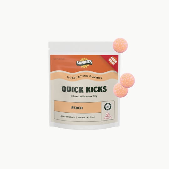 SunMed Growers - Peach Nano Gummies Edible 400mg - 1