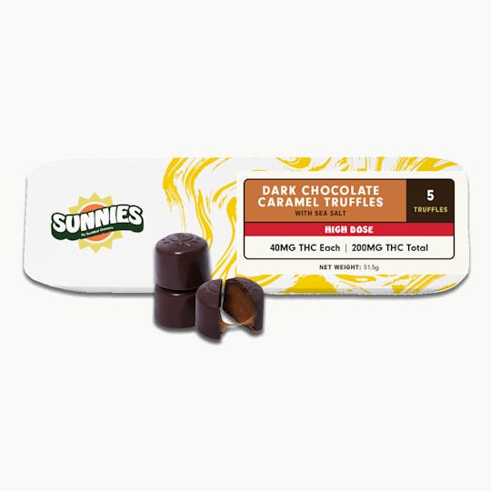 SunMed Growers - Truffles Dark Chocolate Caramel 200mg - 1