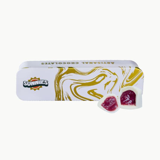 SunMed Growers - Truffles White Chocolate Raspberry Edible 200mg - 1