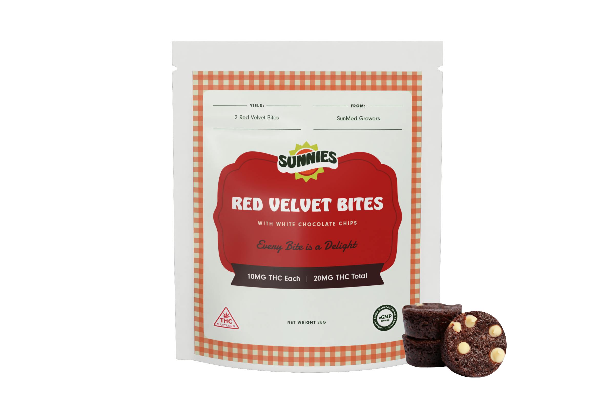 SunMed Growers - Red Velvet Bites 20mg/2 Pack - 1