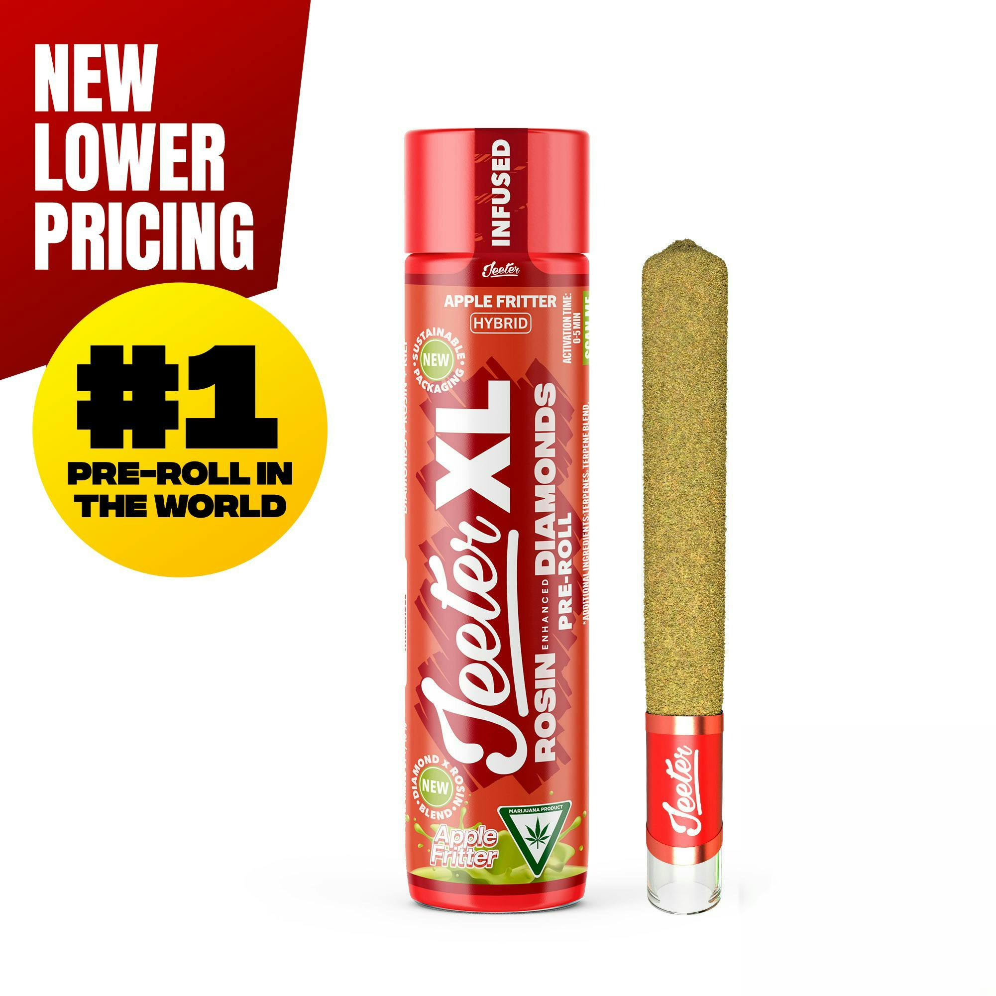 Jeeter - Jeeter | Apple Fritter | XL Quad-Infused Joint | 2g - 1