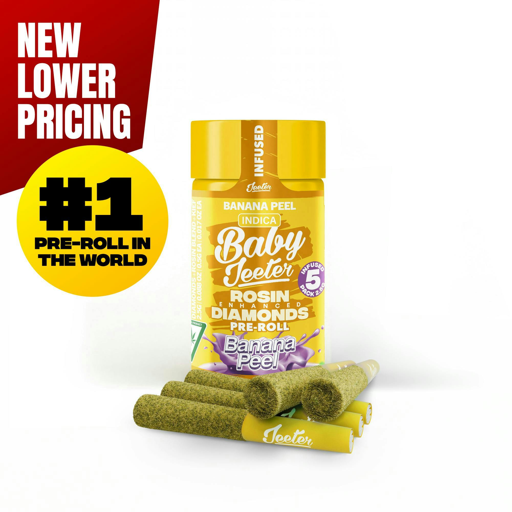 Jeeter - Jeeter | Banana Peel | Quad-Infused Minis | 0.5g each | 5pk - 1