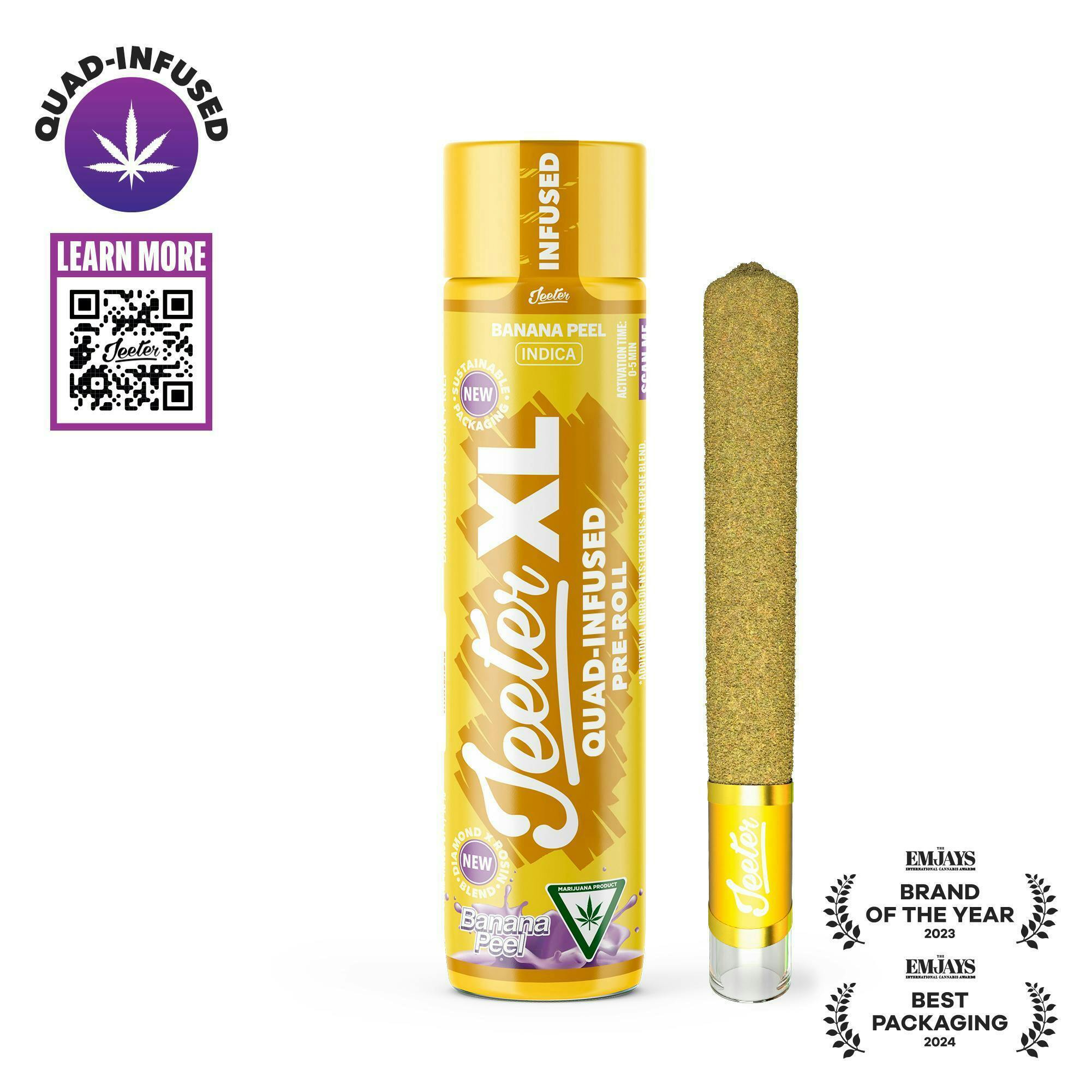Jeeter - Jeeter | Banana Peel | XL Quad-Infused Joint | 2g - 1