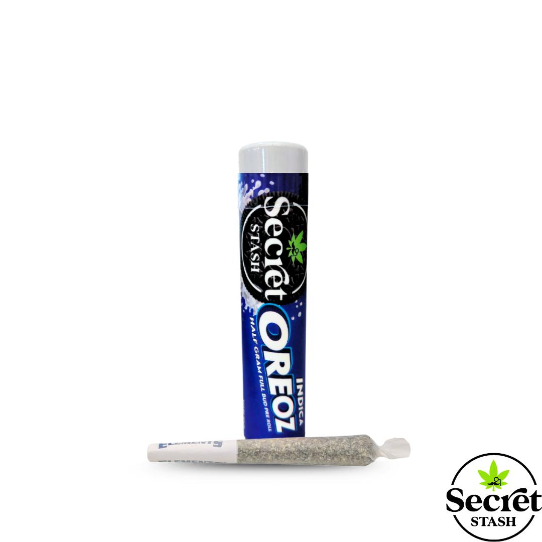Secret Stash - Secret Stash | Full Bud Pre Roll | Oreoz | Half Gram - 1