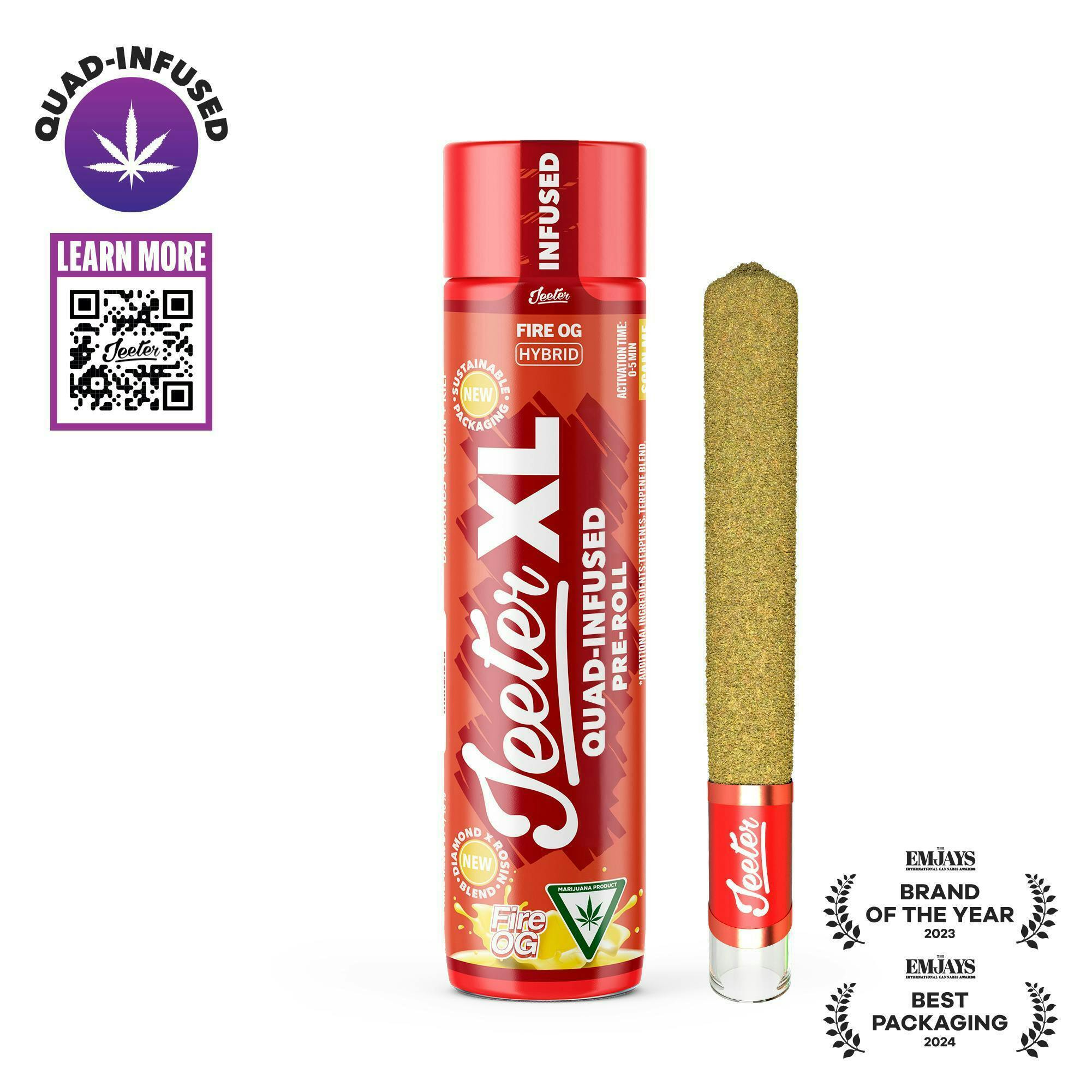 Jeeter - Jeeter | Fire OG | XL Quad-Infused Joint | 2g - 1