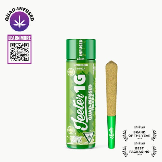 Jeeter - Jeeter Joint | Quad-Infused - Kiwi Kush - 1