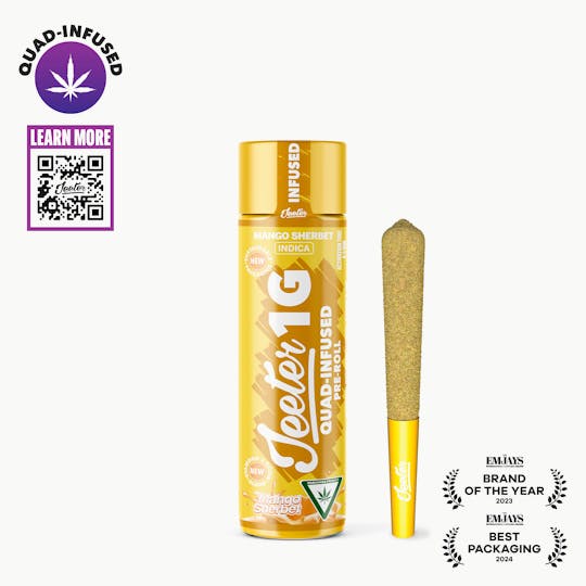 Jeeter - Jeeter Joint | Quad-Infused - Mango Sherbet - 1