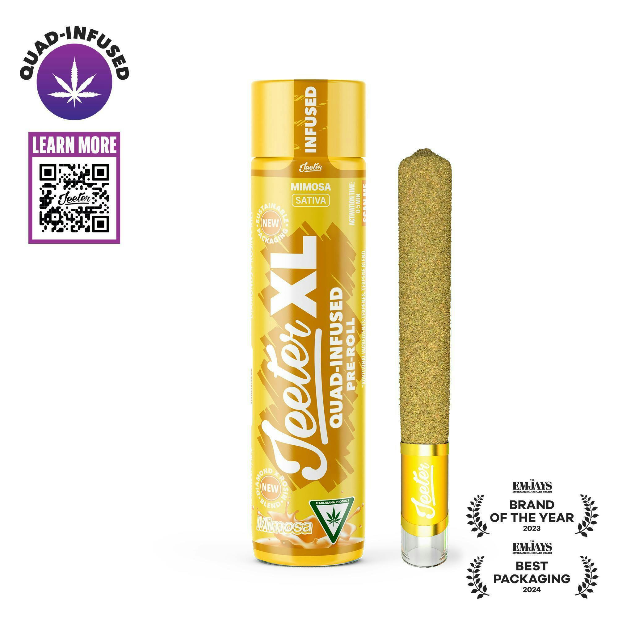 Jeeter - Jeeter | Mimosa | XL Quad-Infused Joint | 2g - 1