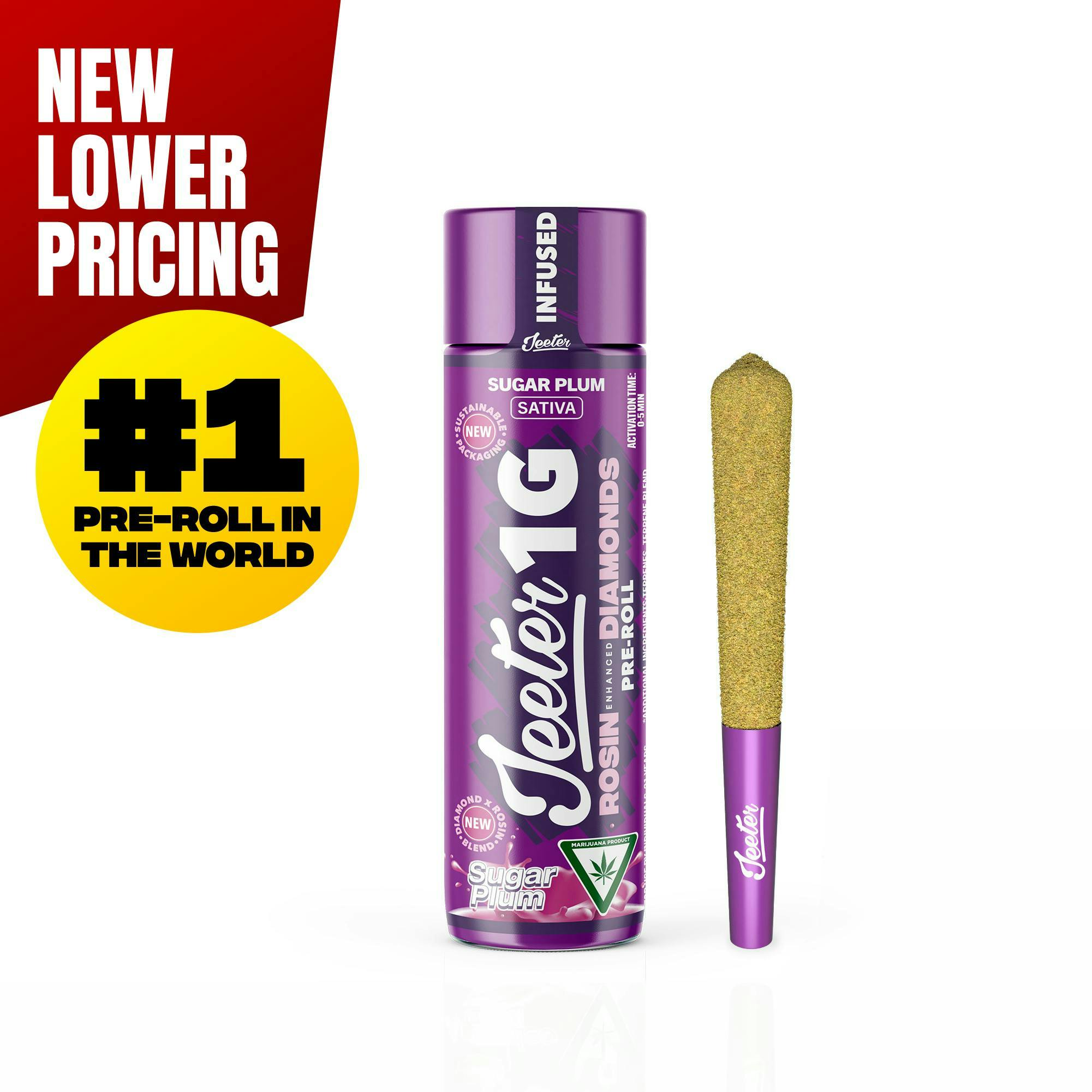 Jeeter - Jeeter | Sugar Plum | Quad-Infused Joint | 1g - 1