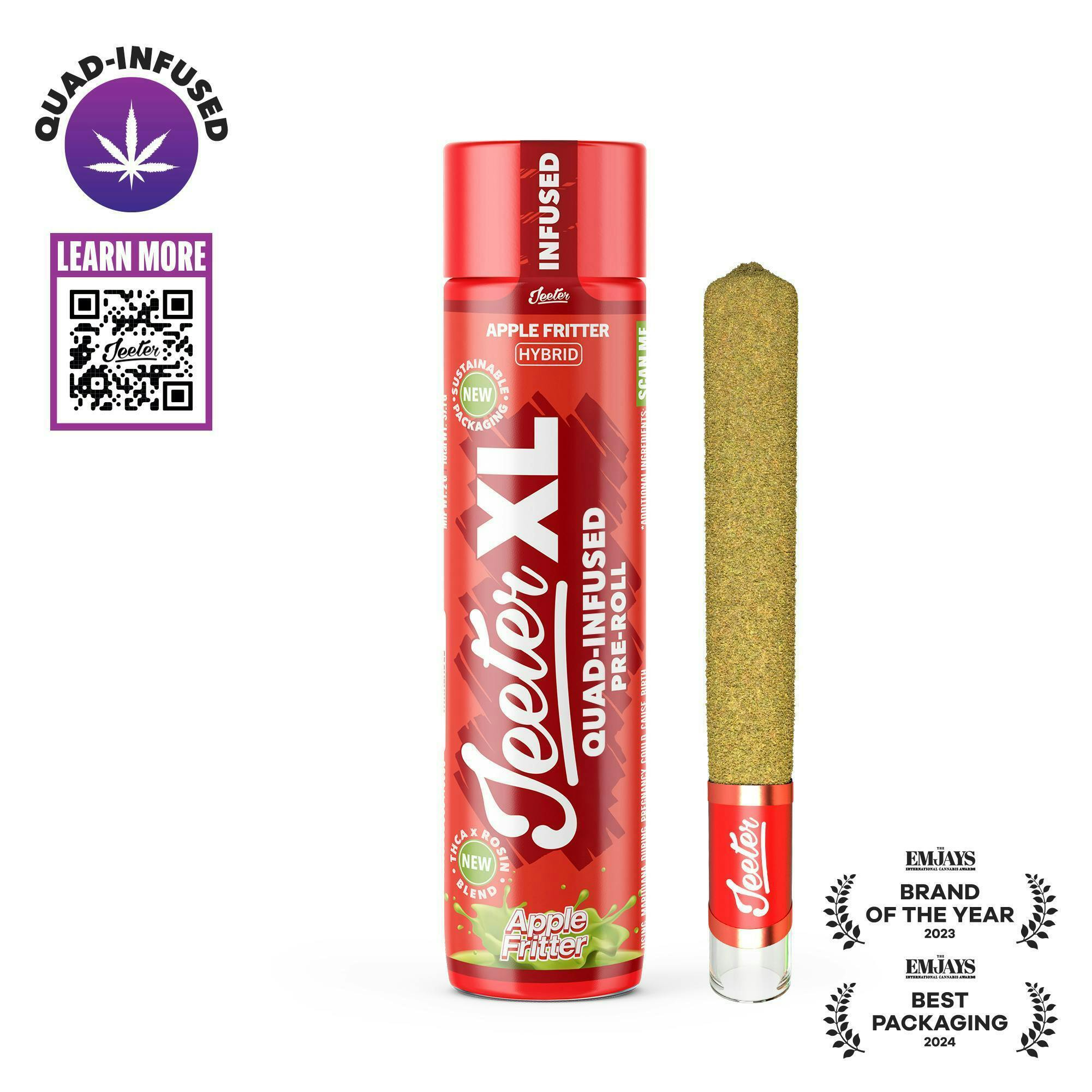 Jeeter - Jeeter | Apple Fritter | XL Quad-Infused Joint | 2g - 1