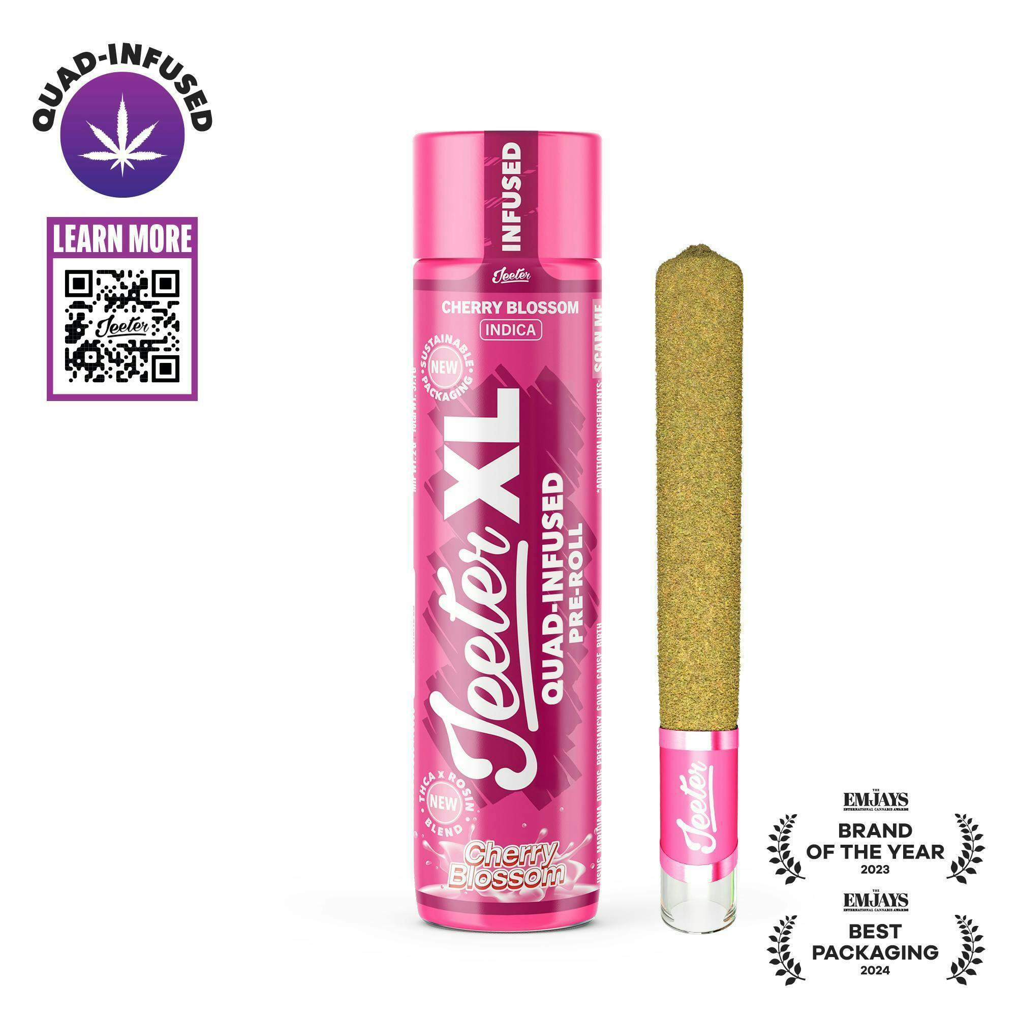 Jeeter - Jeeter | Cherry Blossom | XL Quad-Infused Joint | 2g - 1