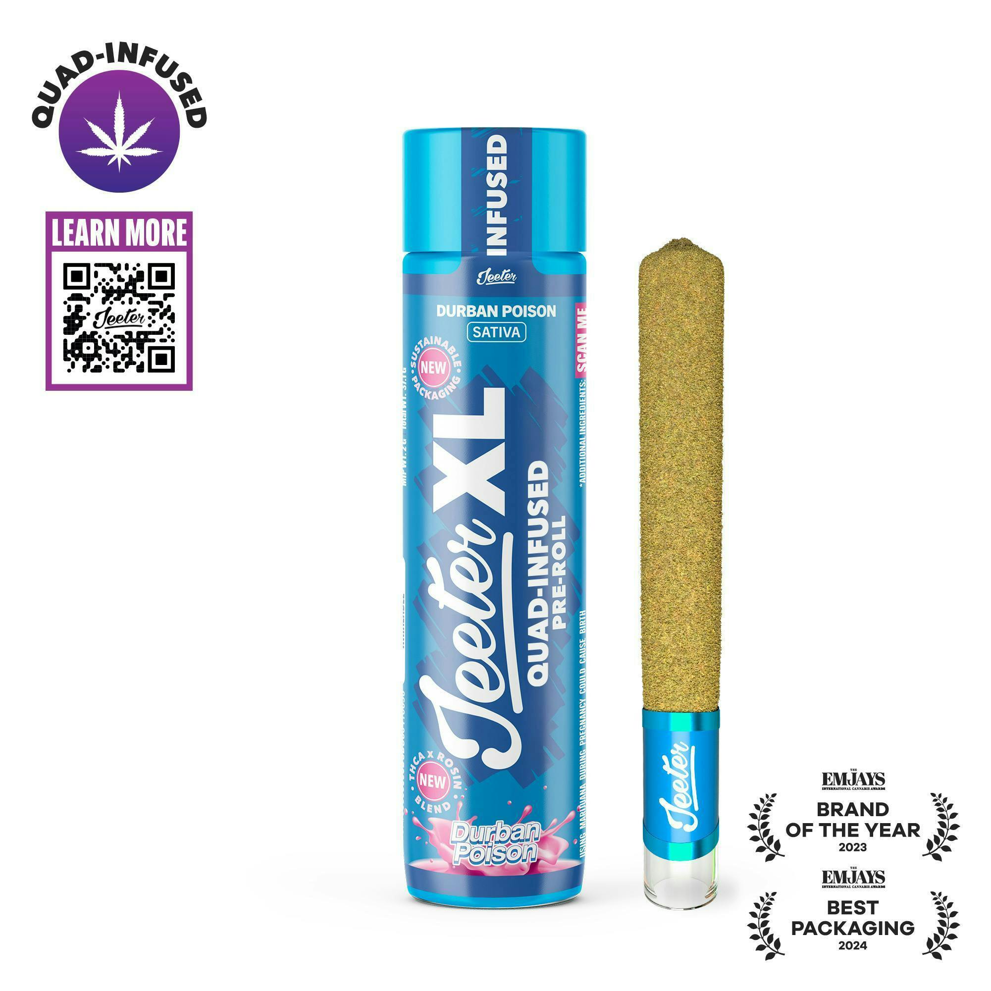 Jeeter - Jeeter | Durban Poison | XL Quad-Infused Joint | 2g - 1