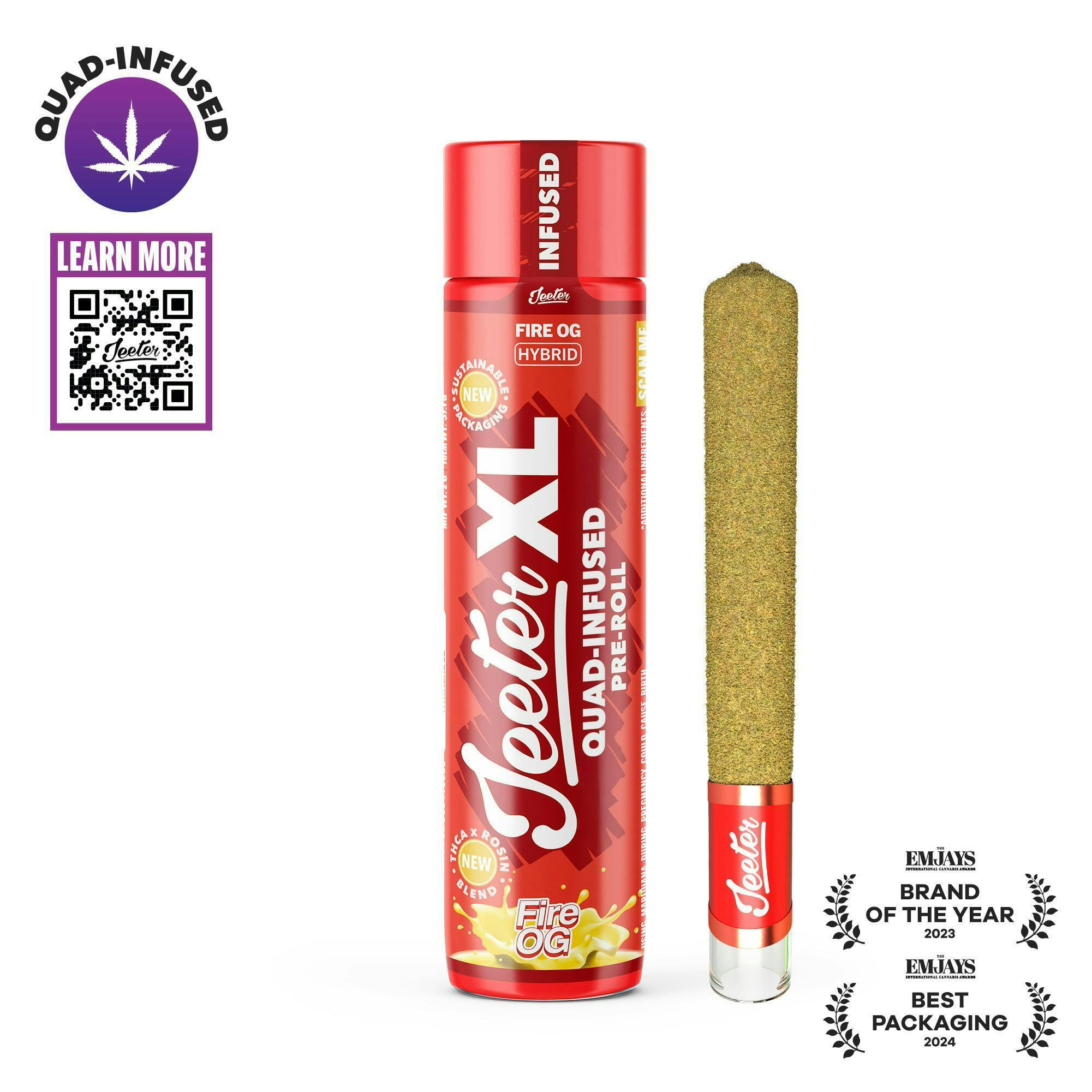 Jeeter - Jeeter | Fire OG | XL Quad-Infused Joint | 2g - 1