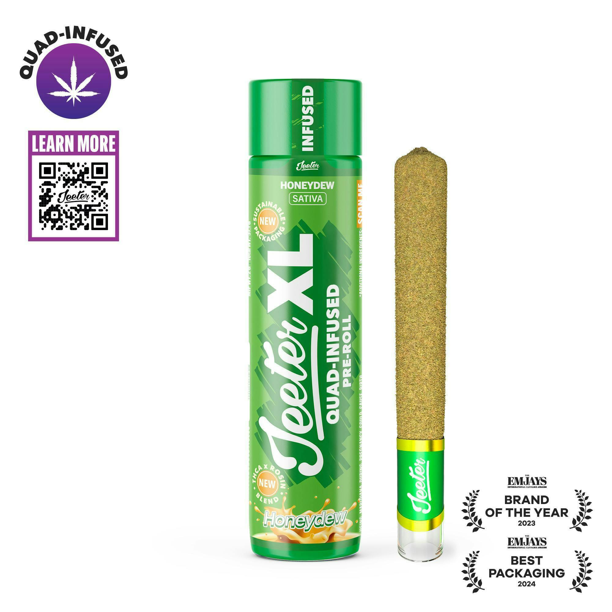 Jeeter - Jeeter | Honeydew | Quad-Infused Joint | 1g - 1