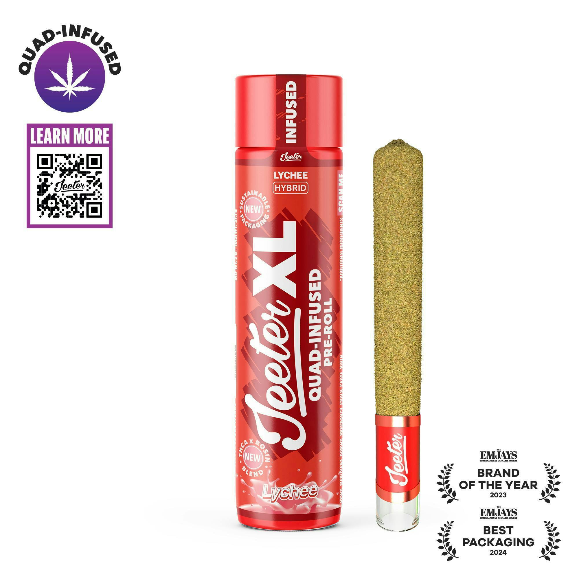 Jeeter - Jeeter | Lychee | XL Quad-Infused Joint | 2g - 1