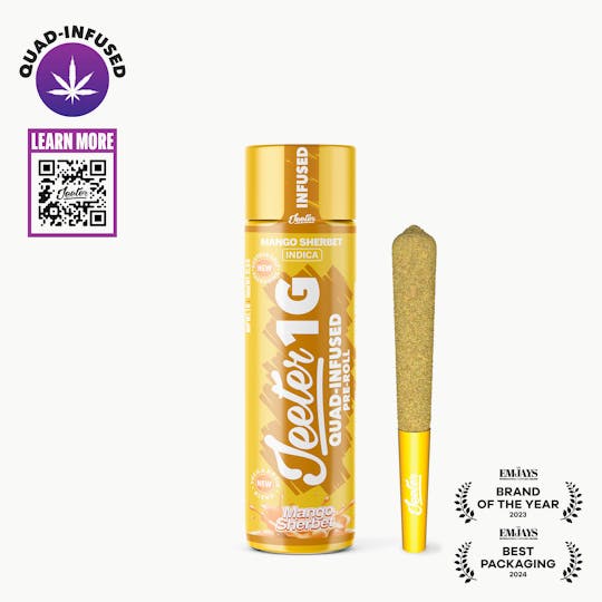 Jeeter - Jeeter Joint | Quad-Infused - Mango Sherbet - 1