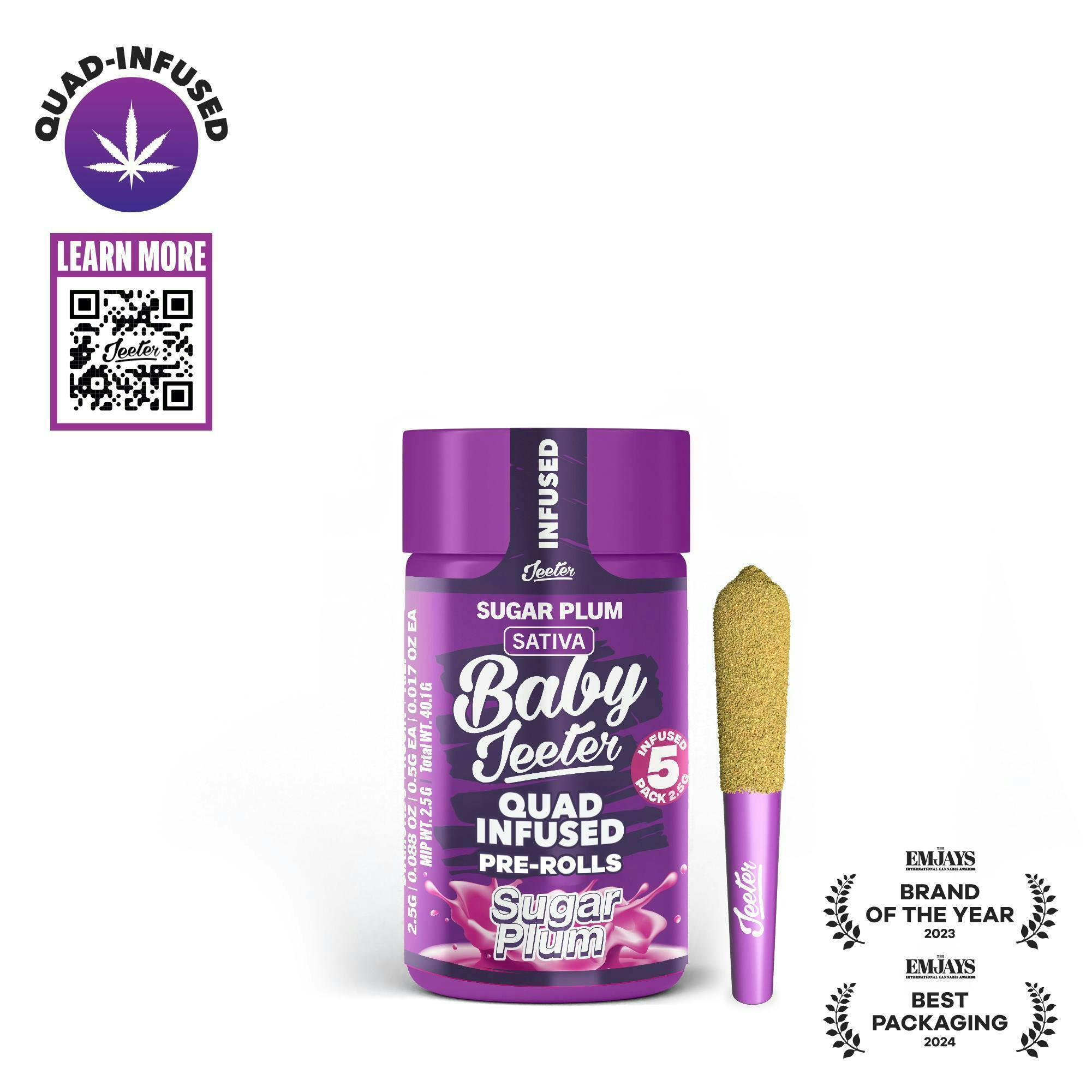 Jeeter - Jeeter | Sugar Plum | Quad-Infused Minis | 0.5g each | 5pk - 1