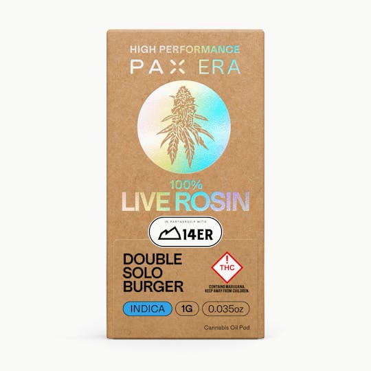 PAX - 100% Live Rosin | Double Solo Burger 1g - 1