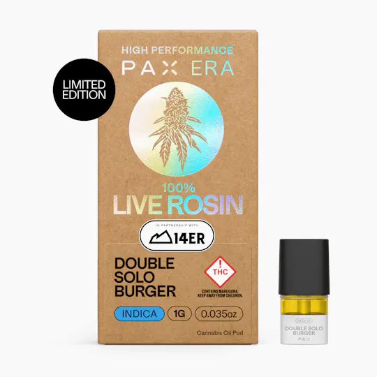 PAX - PAX | Double Solo Burger | Live Rosin Pod | 1g - 1