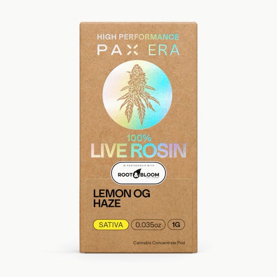 PAX - 100% Live Rosin | Lemon OG Haze 1g - 1